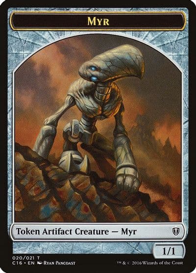 Myr Bird 002 Double Sided Token Commander 2016 Magic card