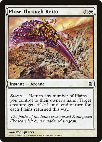 Plow Through Reito Saviors of Kamigawa Magic card
