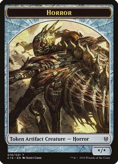 Horror Thopter Double Sided Token Commander 2016 Magic card