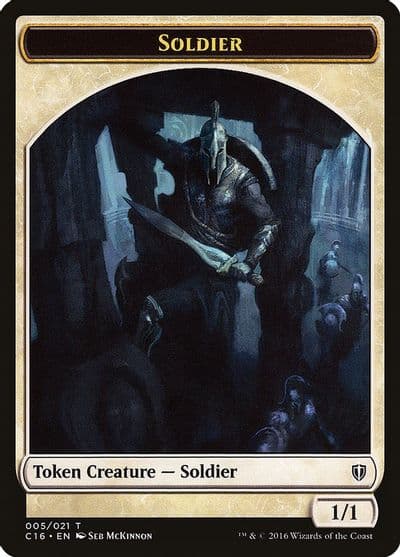 Soldier Squid Double Sided Token Commander 2016 Magic card