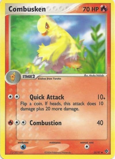 Combusken EX Battle Stadium Pokemon card