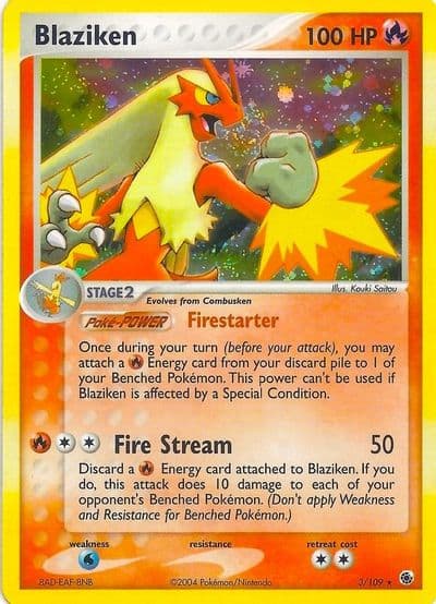 Blaziken (Holo) EX Battle Stadium Pokemon card