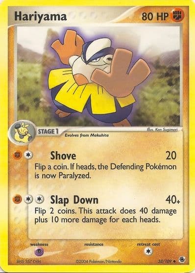 Hariyama EX Battle Stadium Pokemon card
