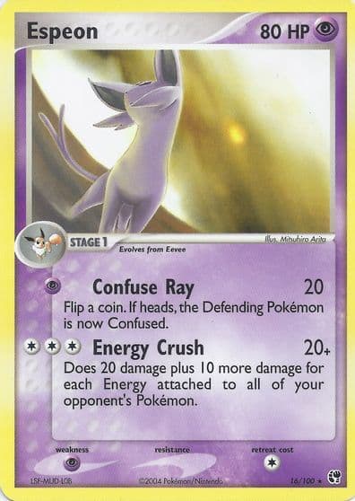 Espeon EX Battle Stadium Pokemon card