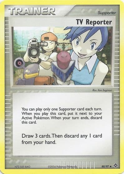TV Reporter EX Battle Stadium Pokemon card