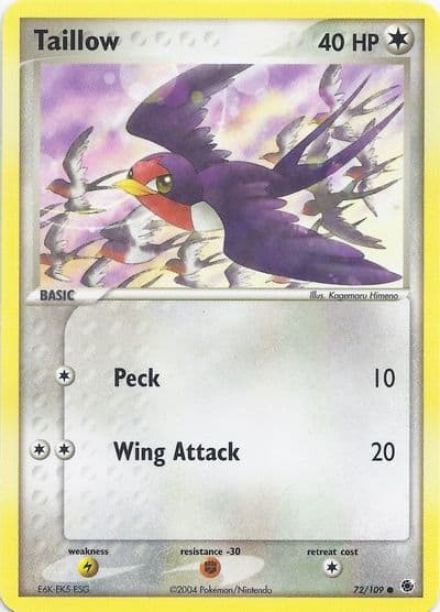 Taillow EX Battle Stadium Pokemon card