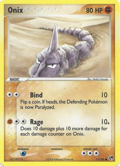 Onix EX Battle Stadium Pokemon card