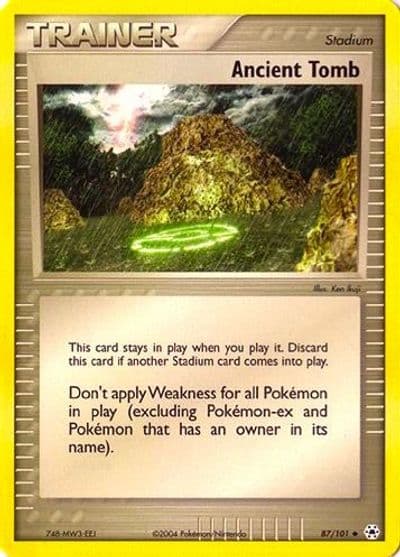 Ancient Tomb EX Battle Stadium Pokemon card