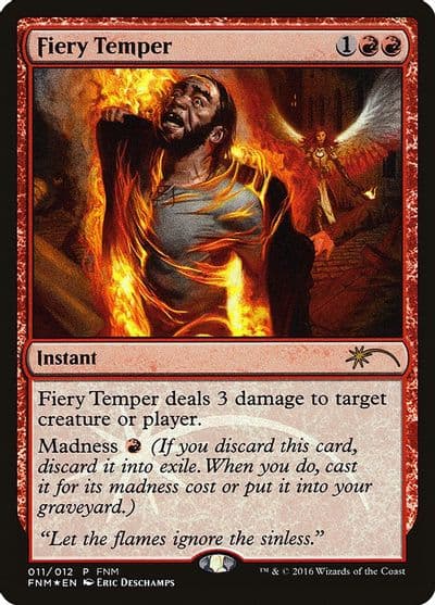 Fiery Temper FNM Promos Magic card