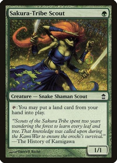 Sakura Tribe Scout Saviors of Kamigawa Magic card