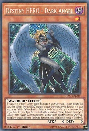Destiny HERO Dark Angel Destiny Soldiers Yu-Gi-Oh! card