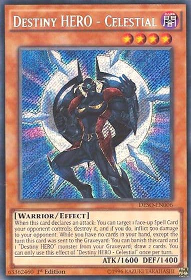 Destiny HERO Celestial Destiny Soldiers Yu-Gi-Oh! card