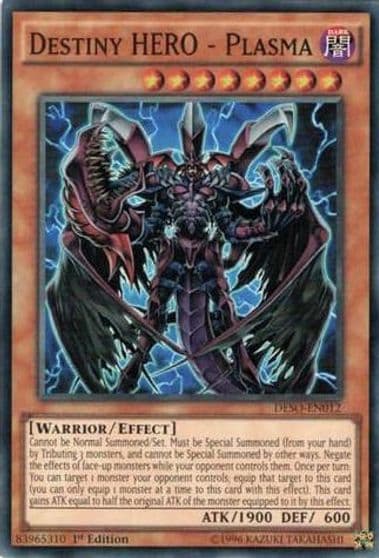 Destiny HERO Plasma Destiny Soldiers Yu-Gi-Oh! card