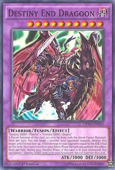 Destiny End Dragoon Destiny Soldiers Yu-Gi-Oh! card