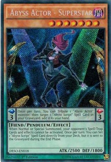 Abyss Actor Superstar Destiny Soldiers Yu-Gi-Oh! card