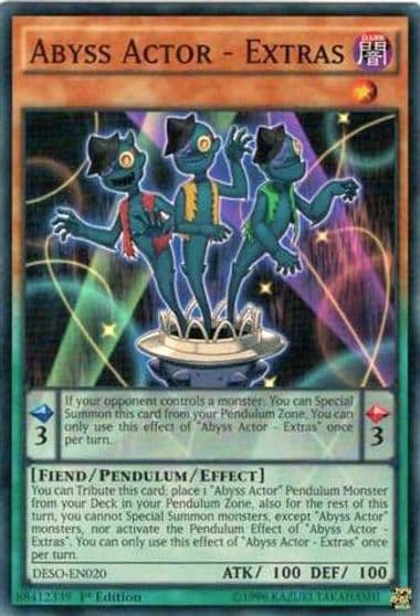 Abyss Actor Extras Destiny Soldiers Yu-Gi-Oh! card