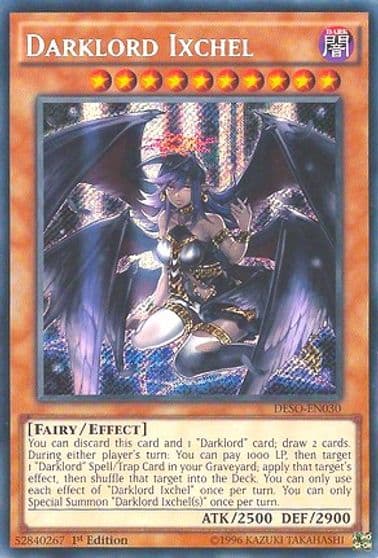 Darklord Ixchel Destiny Soldiers Yu-Gi-Oh! card