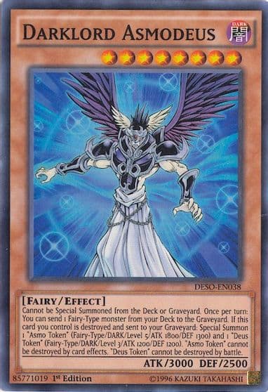 Darklord Asmodeus Destiny Soldiers Yu-Gi-Oh! card