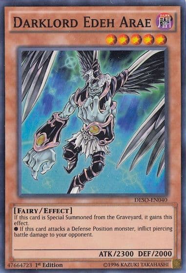Darklord Edeh Arae Destiny Soldiers Yu-Gi-Oh! card