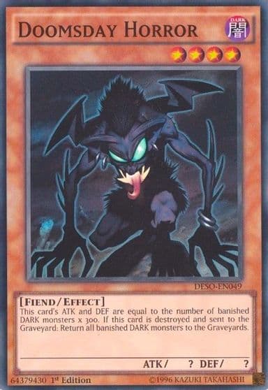 Doomsday Horror Destiny Soldiers Yu-Gi-Oh! card