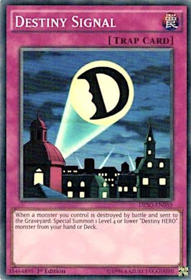 Destiny Signal Destiny Soldiers Yu-Gi-Oh! card