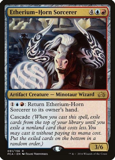 Etherium Horn Sorcerer Planechase Anthology Magic card