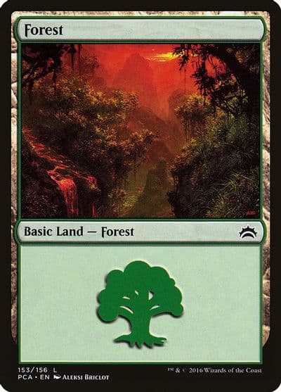 Forest 153 Planechase Anthology Magic card