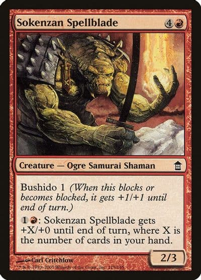 Sokenzan Spellblade Saviors of Kamigawa Magic card