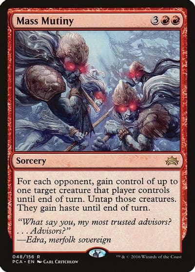 Mass Mutiny Planechase Anthology Magic card