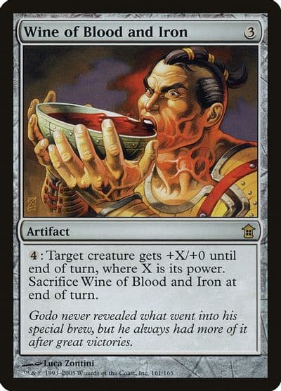 Wine of Blood and Iron Saviors of Kamigawa Magic card