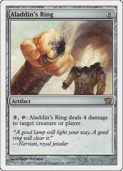 Aladdins Ring 9th Edition Magic card