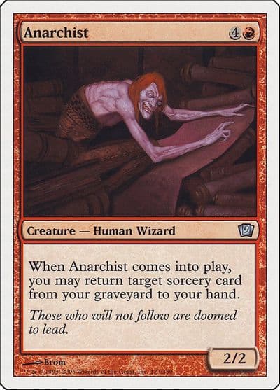 Anarchist 9th Edition Magic card