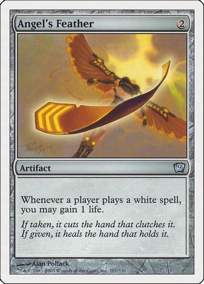 Angels Feather 9th Edition Magic card