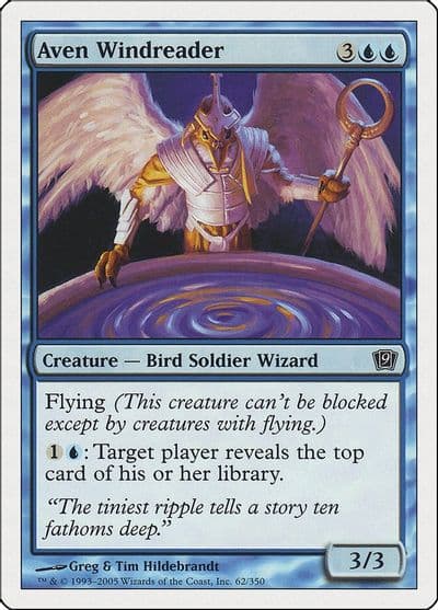 Aven Windreader 9th Edition Magic card