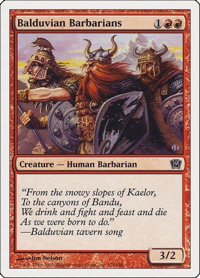 Balduvian Barbarians 9th Edition Magic card