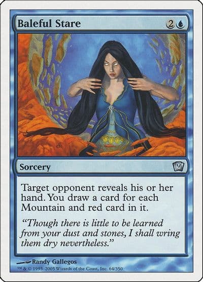 Baleful Stare 9th Edition Magic card