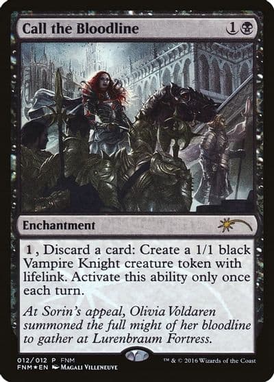 Call the Bloodline FNM Promos Magic card