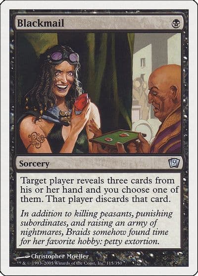 Blackmail 9th Edition Magic card