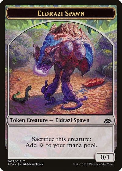 Eldrazi Spawn 003 Eldrazi Double Sided Token Planechase Anthology Magic card