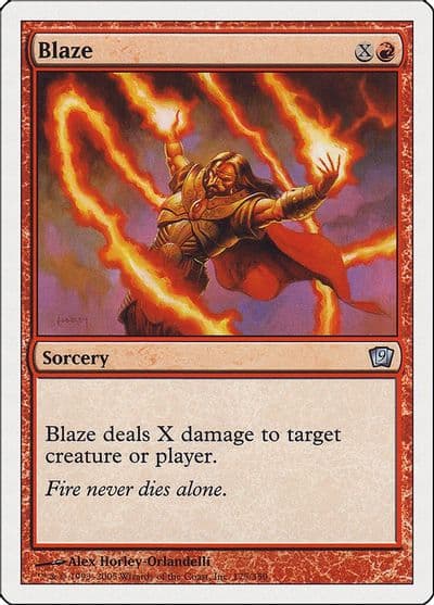 Blaze 9th Edition Magic card