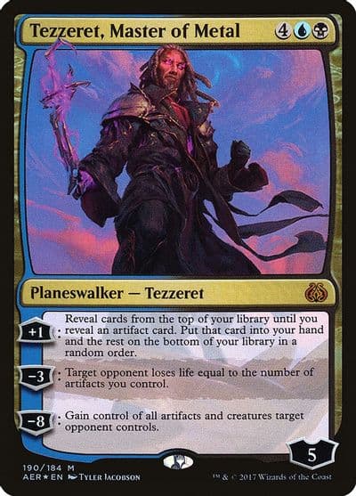 Tezzeret Master of Metal Aether Revolt Magic card