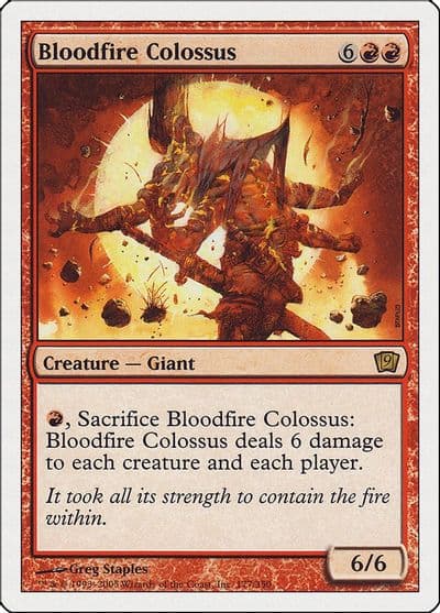 Bloodfire Colossus 9th Edition Magic card