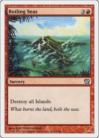 Boiling Seas 9th Edition Magic card
