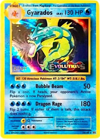 Gyarados (Prerelease) [Staff] XY Promos Pokemon card