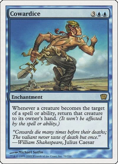 Cowardice 9th Edition Magic card