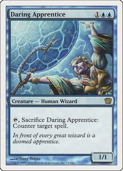 Daring Apprentice 9th Edition Magic card