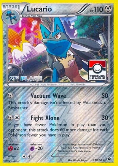 Lucario (Pokemon League) [2nd Place] League & Championship Cards Pokemon card