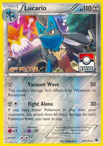 Lucario (Pokemon League) [4th Place] League & Championship Cards Pokemon card