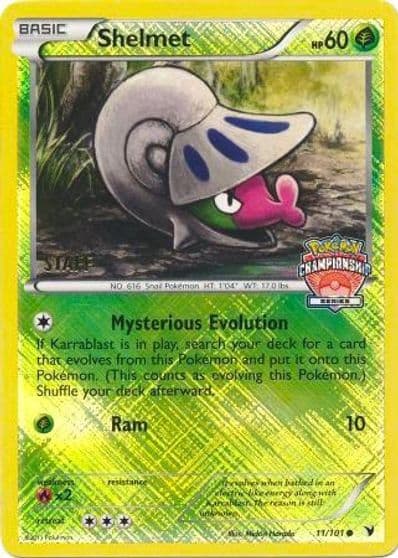Shelmet 11/101 (Championship Series) [Staff] League & Championship Cards Pokemon card