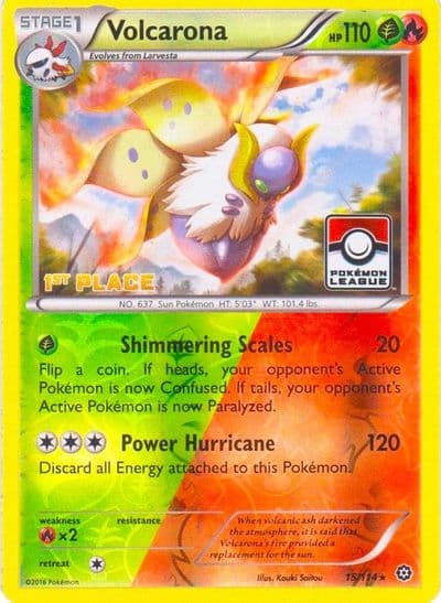 Volcarona (Pokemon League) [1st Place] League & Championship Cards Pokemon card